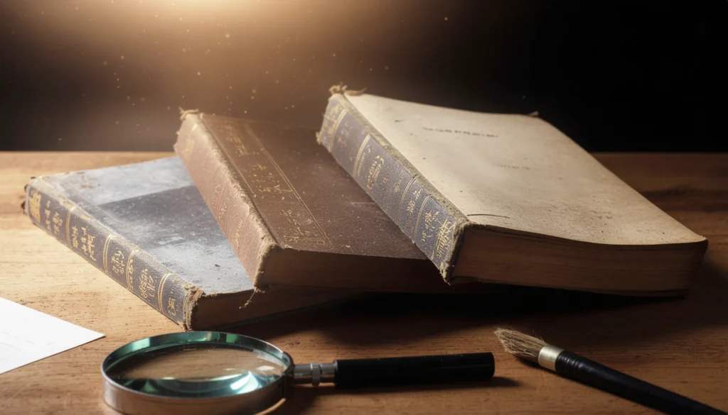 古書を検証するイメージ