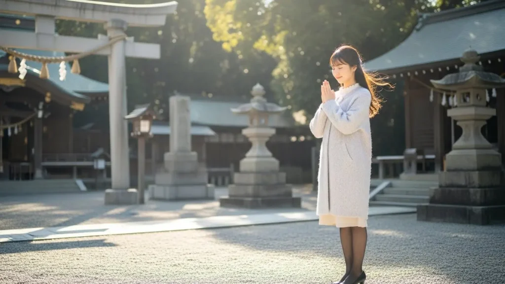 祈っている女性
